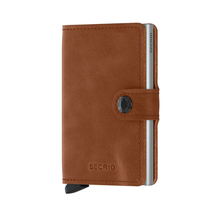 Secrid Mini Wallet Vintage Cognac Silver