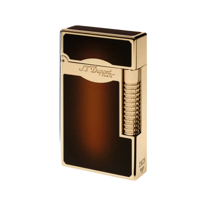 S.T. Dupont Le Grand Lighter-Sunburst Brown Lacquer & Gold