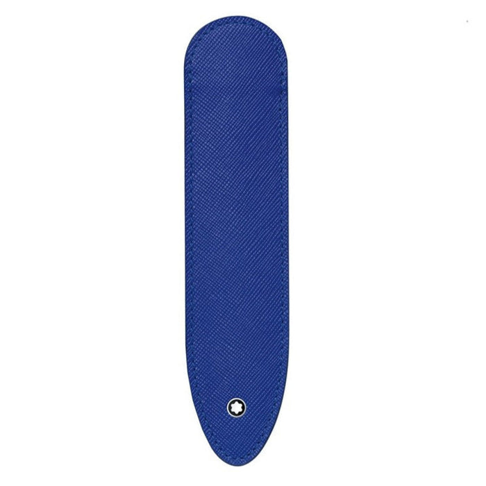 Montblanc Sartorial Single Pen Pouch-Electric Blue