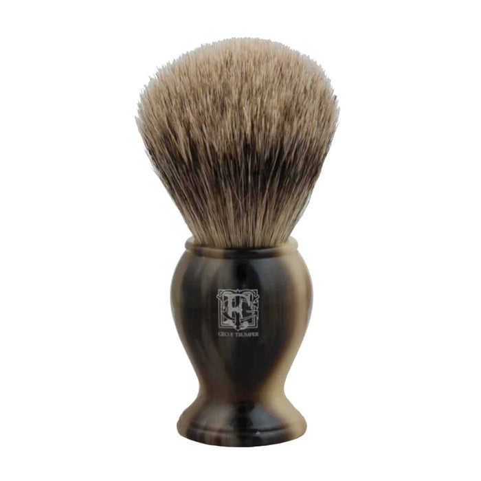 Geo. F. Trumper Shave Brush PB3 Super Badger-Horn