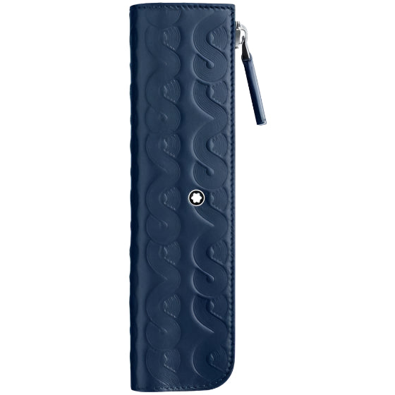 Montblanc Meisterstück 1-Pen Pouch Around the World in Eighty Days-Blue