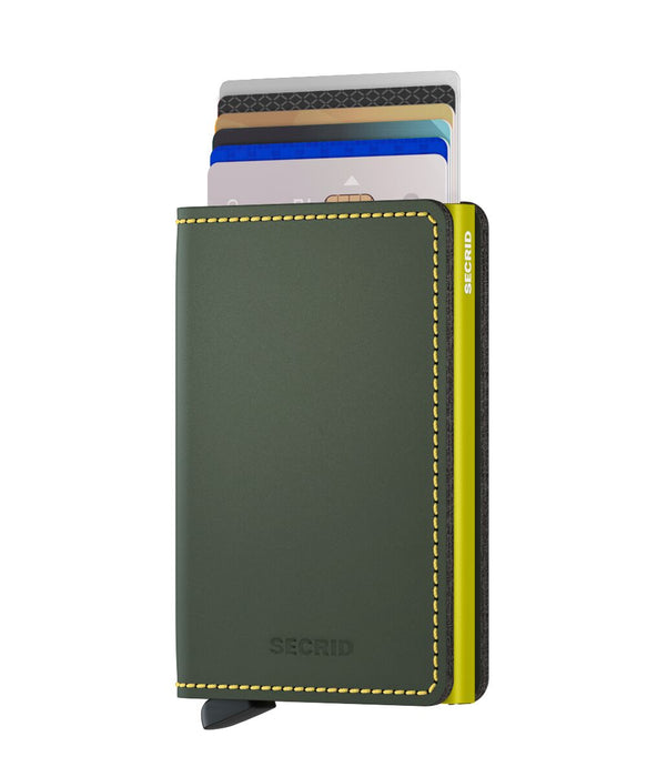 Secrid Slim Wallet Matte Green-Lime
