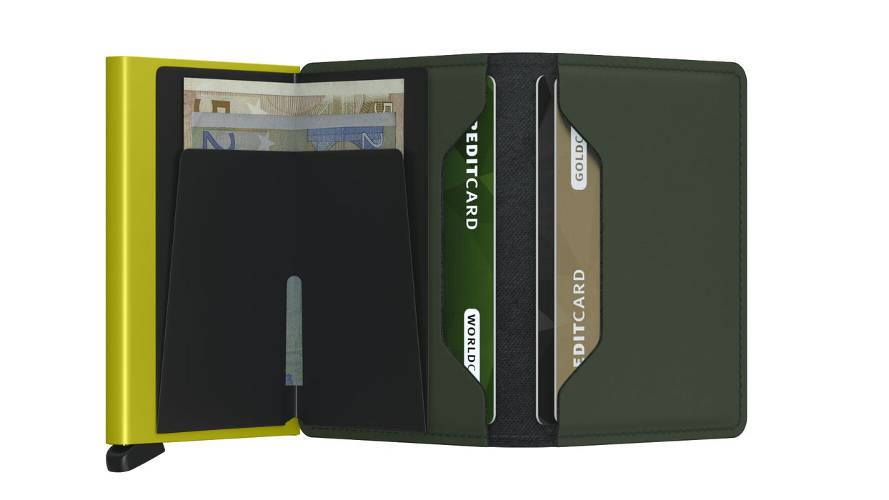 Secrid Slim Wallet Matte Green-Lime