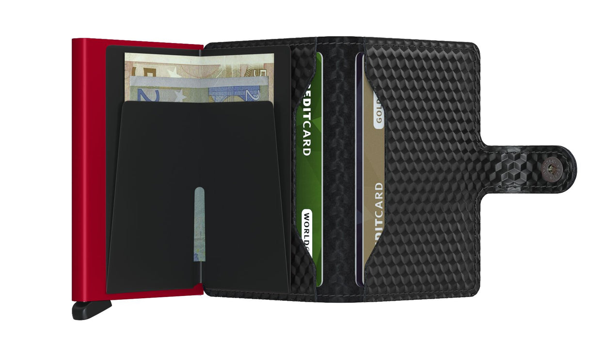 Secrid Mini Wallet Cubic Black-Red