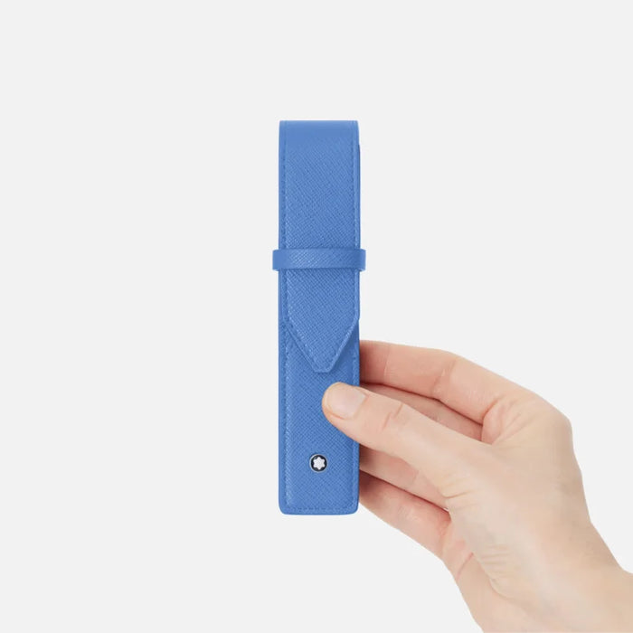 Montblanc Sartorial 1-Pen Pouch-Dusty Blue