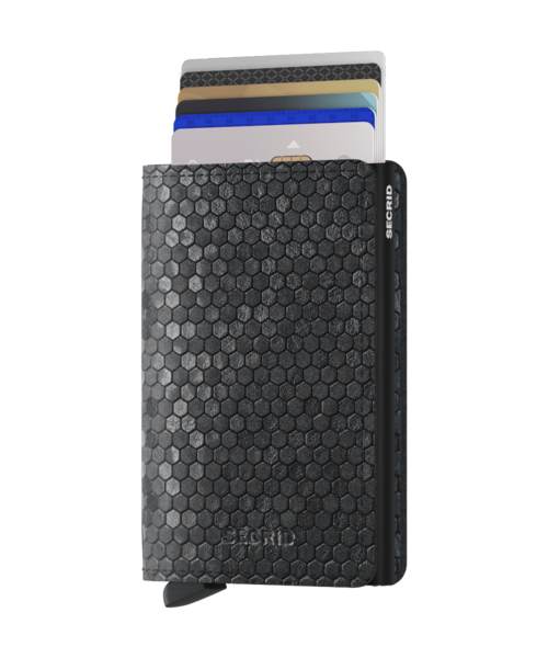 Secrid Slim Wallet Hexagon Black
