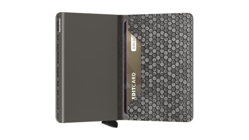 Secrid Slim Wallet Hexagon Grey