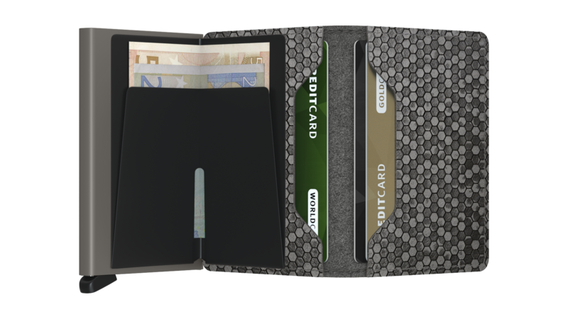 Secrid Slim Wallet Hexagon Grey