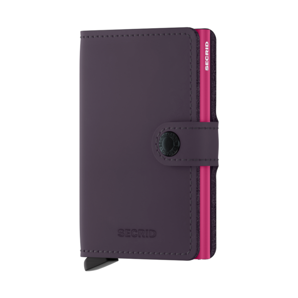 Secrid Mini Wallet Matte Dark Purple-Fuchsia
