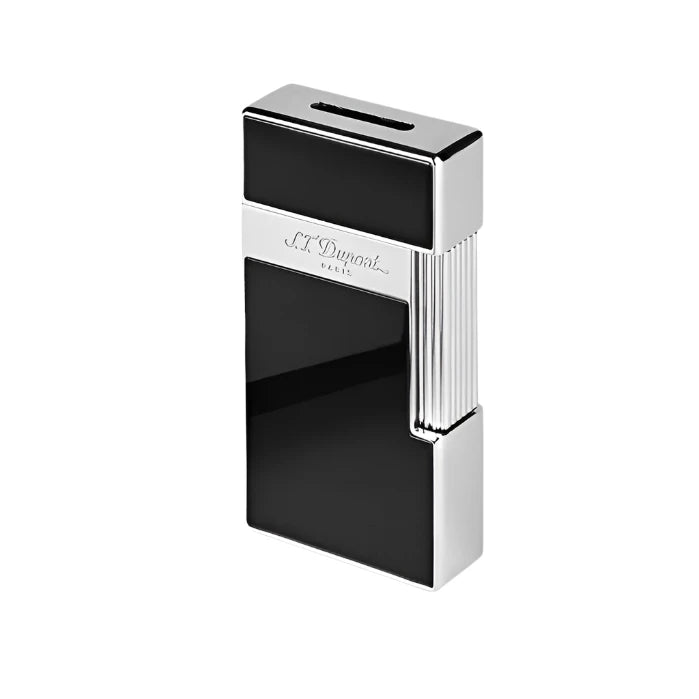 S.T. Dupont Biggy Lighter-Black Lacquer & Chrome