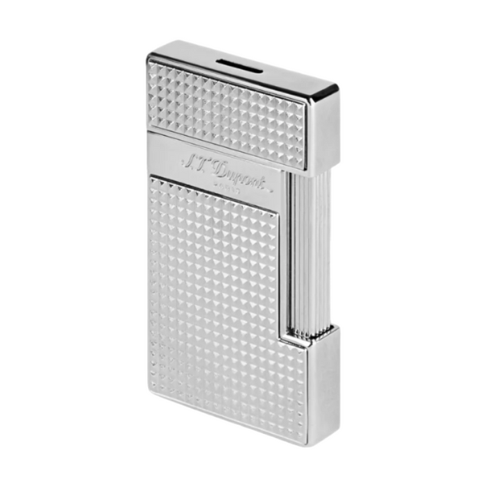 S.T. Dupont Slimmy Lighter-Silver Diamond Head