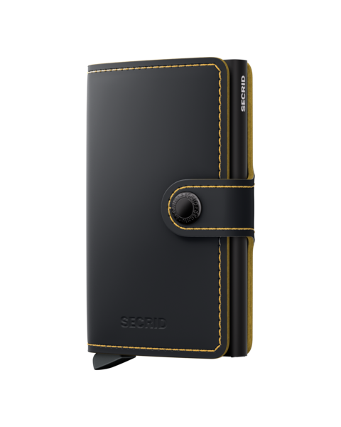 Secrid Mini Wallet Matte Black-Ochre