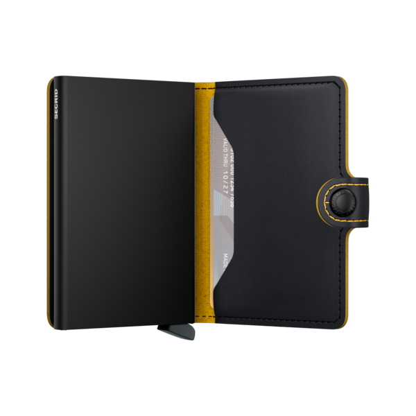 Secrid Mini Wallet Matte Black-Ochre