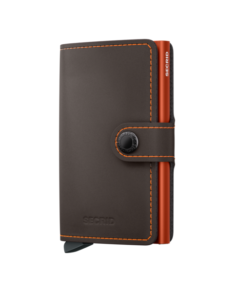 Secrid Mini Wallet Matte Truffle-Orange