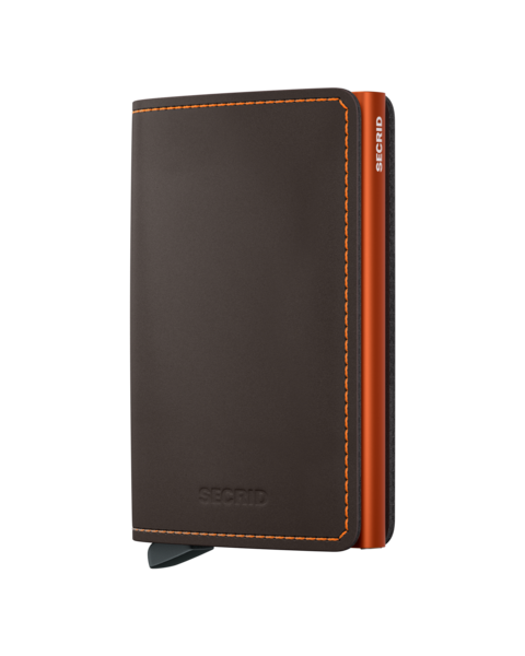 Secrid Slim Wallet Matte Truffle -Orange