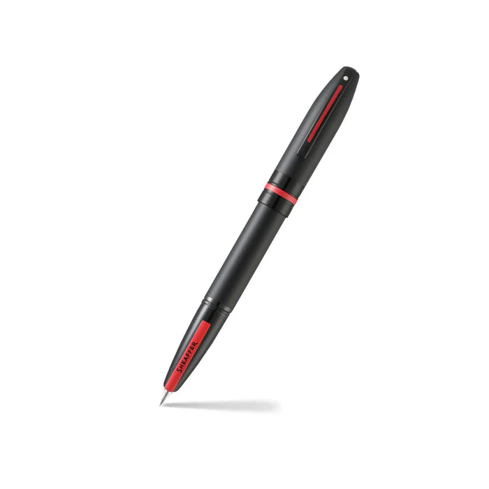 Sheaffer® ICON Matte Black Fountain Pen with Gloss Red Trim