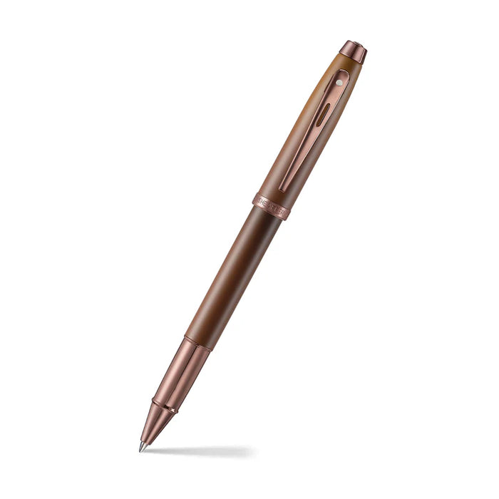 Sheaffer® 100 Coffee Edition Matt Brown Rollerball Pen with Regal Brown PVD Trim