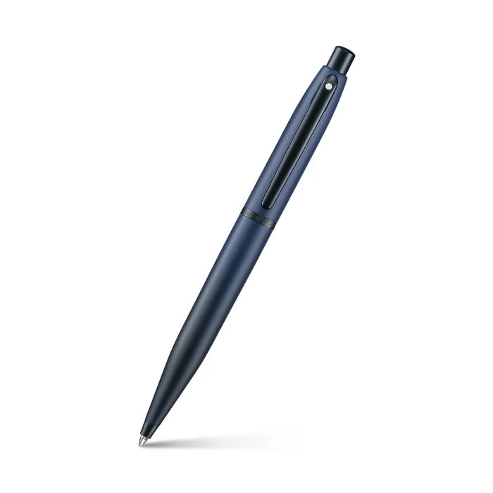 Sheaffer VFM Matte Blue Ballpoint Pen with Matte Black Trim