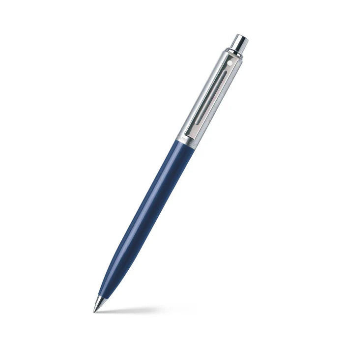Sheaffer® Sentinel Blue and Chrome Ballpoint Pen With Chrome Trim
