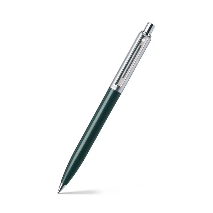 Sheaffer® Sentinel Dark Green and Chrome Ballpoint Pen with Chrome Trim
