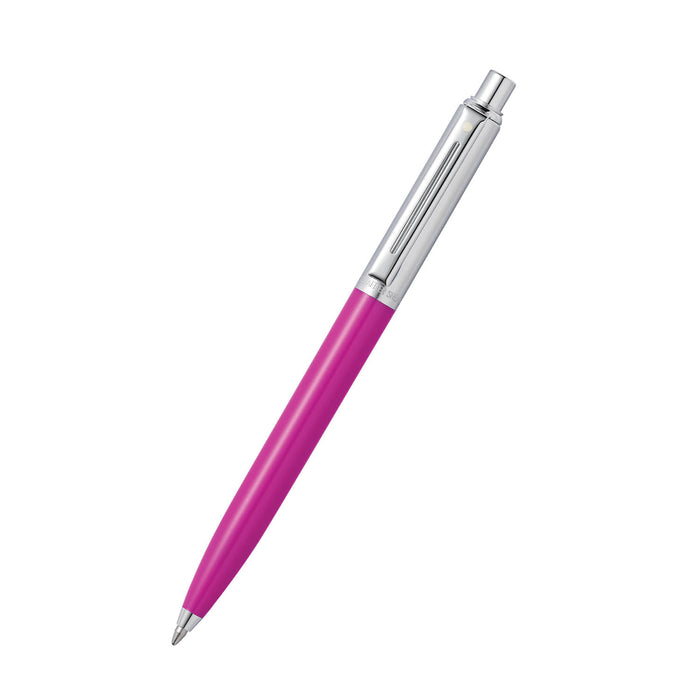 Sheaffer® Sentinel Fuchsia and Chrome Ballpoint Pen with Chrome Trim