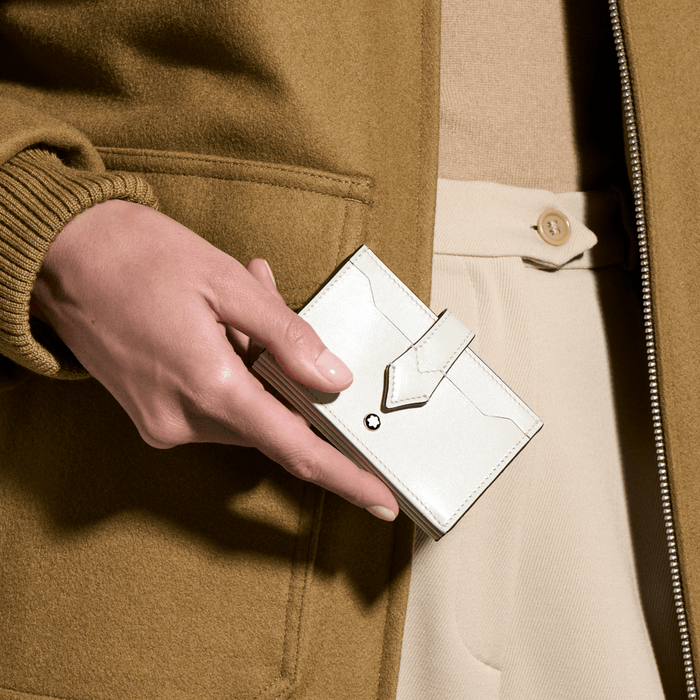 Montblanc Meisterstück 5CC Card Holder-Cloudy Beige