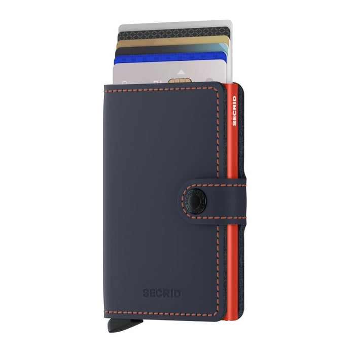 Secrid Miniwallet Matte Nightblue-Orange