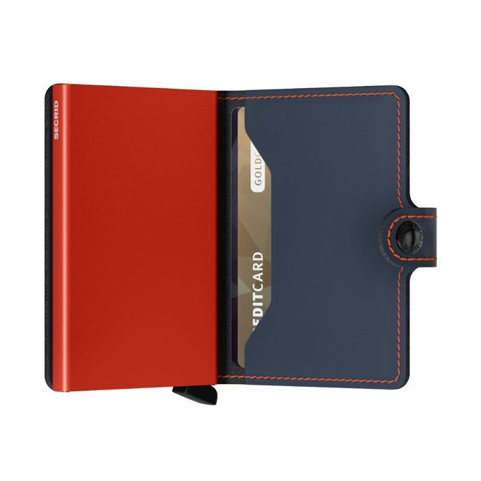 Secrid Miniwallet Matte Nightblue-Orange