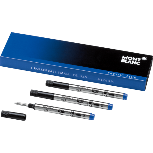 Montblanc Rollerball Small Refills Medium-Pacific Blue