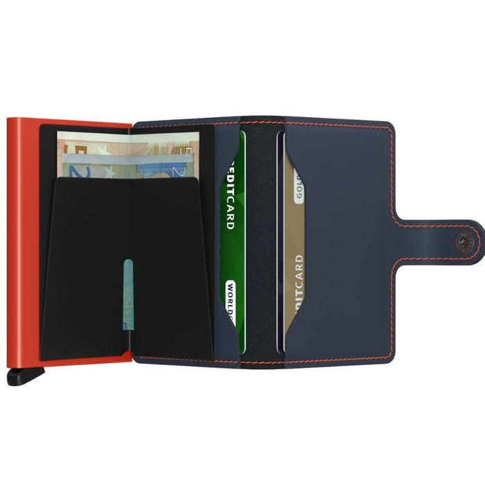 Secrid Miniwallet Matte Nightblue-Orange