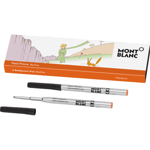 Montblanc Ballpoint Pen Refills Medium-Le Petit Prince Red Fox