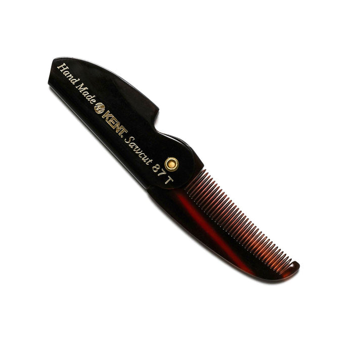 Kent 87T Hand-finished Folding Beard and Moustache Comb