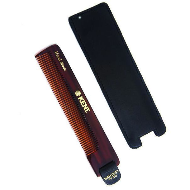 Kent Nu22 Fine Tooth Comb with Leather Case