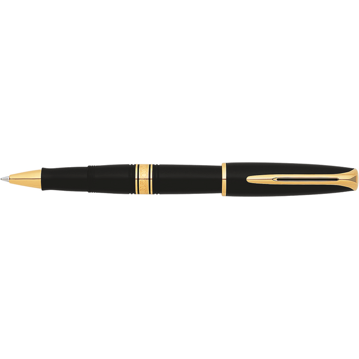 Waterman Charleston Rollerball Pen Black w/Gold Trim