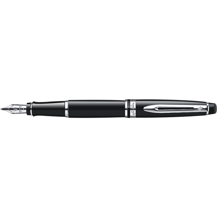 Waterman Expert Fountain Pen Black w/ Chrome Trim