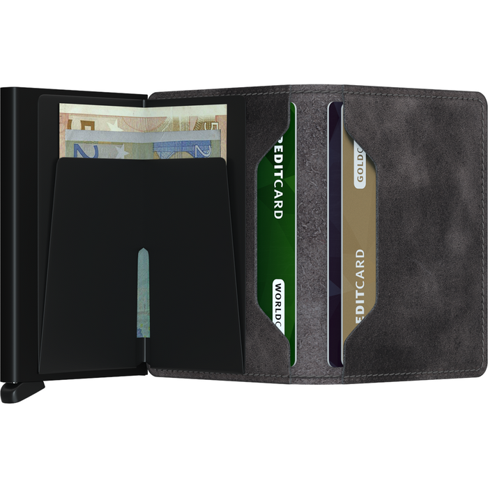 Secrid Slim Wallet Vintage Grey-Black
