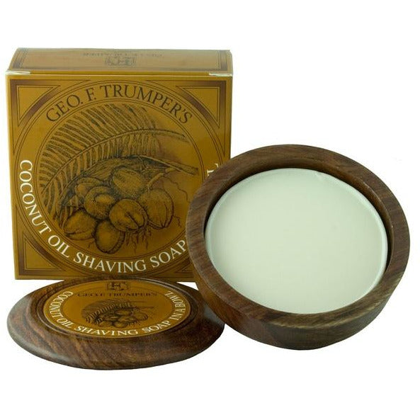 Geo. F. Trumper Coconut Oil Shaving Soap w/Wooden Bowl