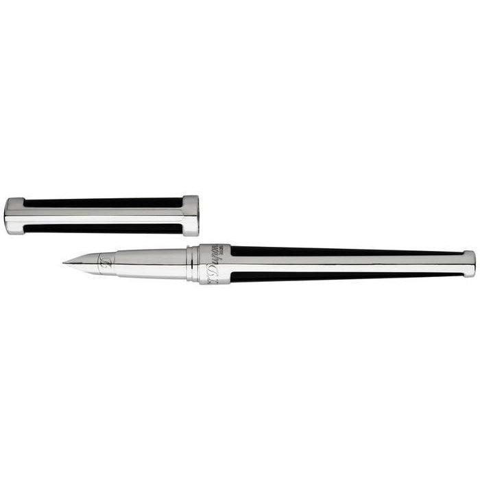 S.T. Dupont Defi Composite Black and Palladium Fountain Pen