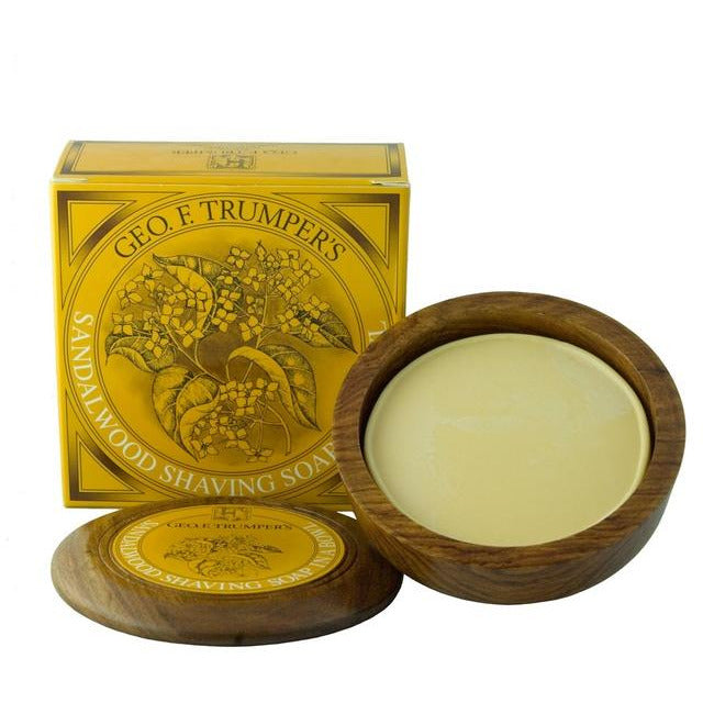 Geo. F. Trumper Sandalwood Shaving Soap w/Wooden Bowl