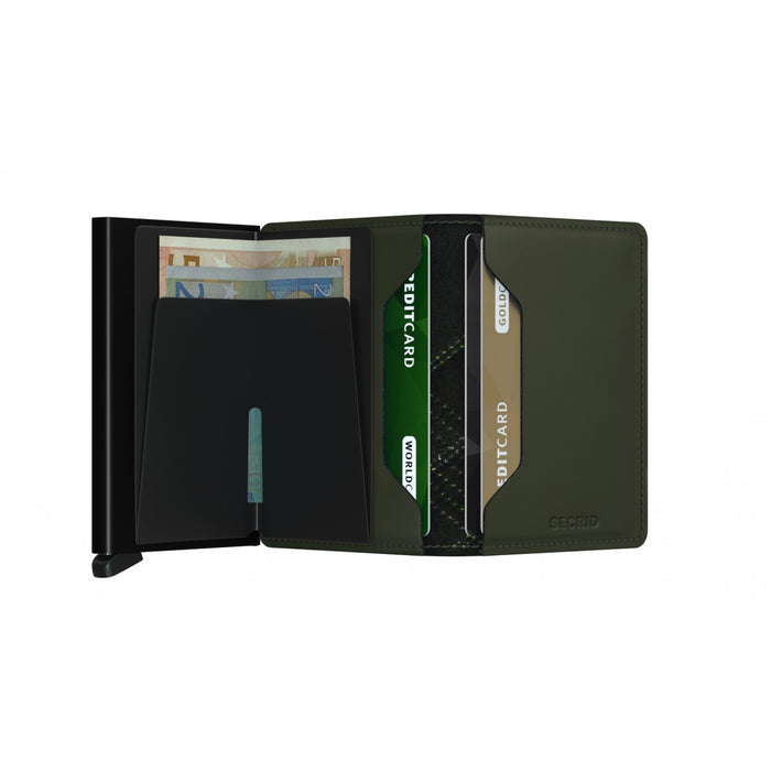 Secrid Slim Wallet Stitch Linea Lime