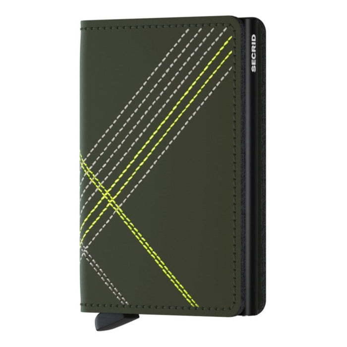 Secrid Slim Wallet Stitch Linea Lime