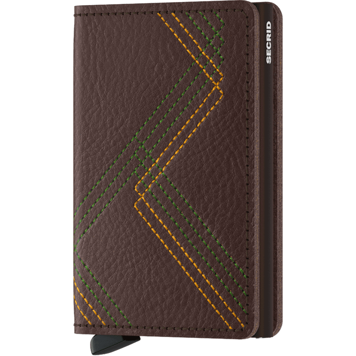 Secrid Slim Wallet Stitch Linea Espresso