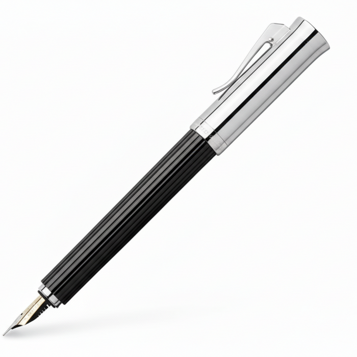 Graf von Faber-Castell Intuition Platino Fluted Fountain Pen Black