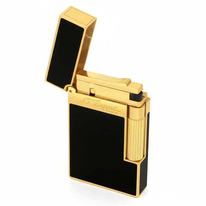 S.T. Dupont Ligne 2 Lighter-Black Lacquer & Gold