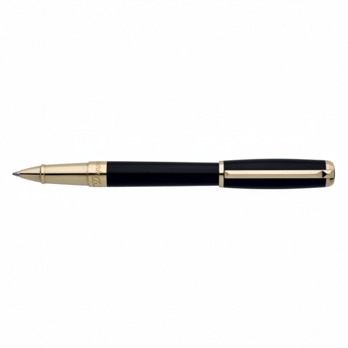 S.T. Dupont Line D Rollerball Pen-Black/Gold