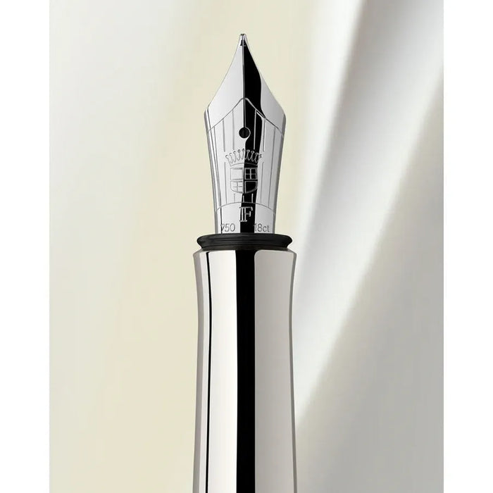 Graf von Faber-Castell Guilloche Fountain Pen-Rhodium