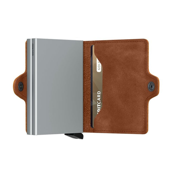 Secrid Twin Wallet Vintage Cognac Silver