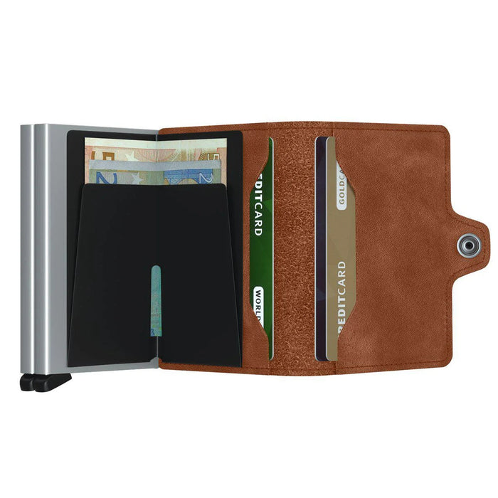 Secrid Twin Wallet Vintage Cognac Silver
