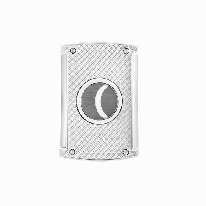 S. T. Dupont Checkered Chrome Maxijet Cigar Cutter-Chrome