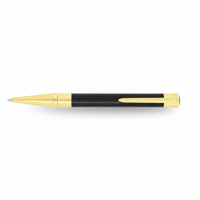 S.T. Dupont Initial Ballpoint Pen-Black and Gold